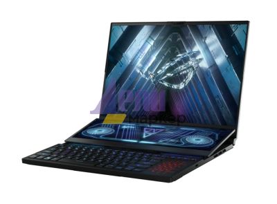 Лаптоп Asus ROG Zephyrus Duo 16 GX650RW-LO129X, AMD Ryzen 9 6900HX (8-core/16-thread, 20MB cache, up to 4.9 GHz max boost), 16" WQXGA (2560 x 1600,16:10) 165Hz, 32GB DDR5-4800 (2*16), NVMe PCIe 1TB M.2 SSD, NVIDIA GeForce RTX 3070 Ti 8GB GDDR6, WiFi 6e, R