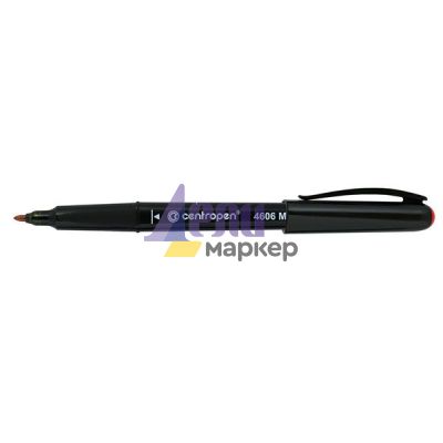 Перманентен маркер за CD/DVD/BD Centropen 4606 M 1.0 mm Червен