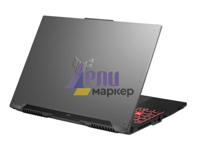 Лаптоп Asus TUF A16 FA607PV-N3021, AMD Ryzen 9 7845HX , 16" FHD+ (1920x1200)165Hz,16GB DDR5, 1TB M.2 ,SSD,RTX 4060 GDDR6, WiFi 6, Backlit Chiclet Keyboard 1-Zone RGB, no OS, Mecha Gray