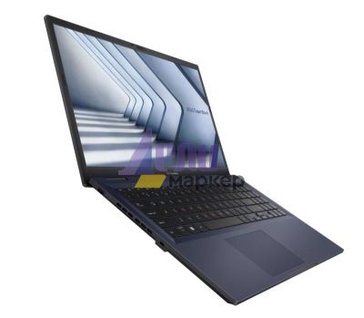 Лаптоп Asus ExpertBook Essential Intel B1502CVA-BQ2266X, I7-1355U, 15.6" FHD IPS(1920x1080), Intel Iris Xe Graphics, DDR4 16GB ( 16GB DDR4 on board ). (1 slot free), 512GB M.2 NVMe,VGA,HDMI,RJ45,Windows 11 Pro, Backpack,Black