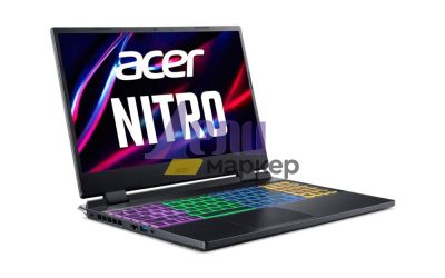 Лаптоп Acer Nitro 5, AN515-58-72NW, Intel Core i7-12650H (up to 4.70 GHz, 24MB), 15.6" QHD IPS 165Hz SlimBezel, 16GB DDR5, 1024GB PCIe NVMe SSD, GeForce RTX 4060 8GB GDDR6, INTEL 2X2 AX+BT Killer 1650i, HD Cam, HDD upgrade kit, KB Backlight, No OS, Black