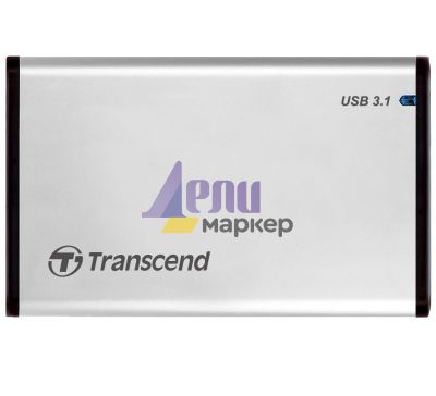 Кутия за твърд диск Transcend 0GB StoreJet 2.5" (SATA), USB 3.1, Aluminum housing