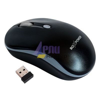 Мишка ROXPOWER M-778 Безжична оптична, USB, Черна