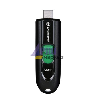 Памет Transcend 64GB, USB3.2, Pen Drive, Type-C, Capless, Black