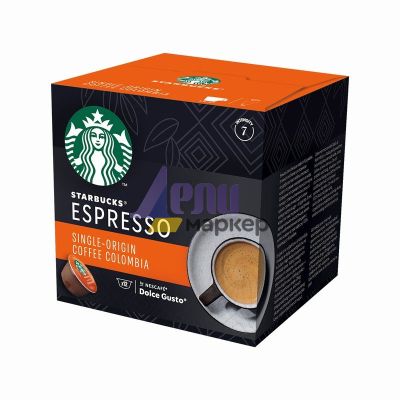 Кафе капсула Starbucks Coffee Colombia 12 бр., съвместими с Dolce Gusto