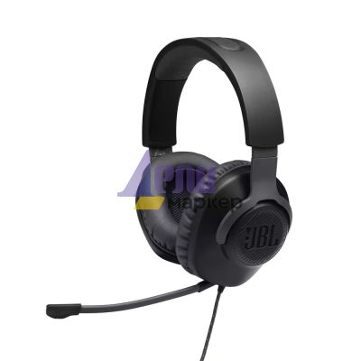 Слушалки JBL QUANTUM 100 BLK Wired over-ear gaming headset with a detachable mic