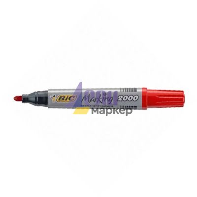 Перманентен маркер Bic 2000 Объл връх 1.7 mm Червен