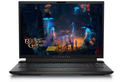 Лаптоп Dell Alienware m18 R2, Intel Core i9 14900HX (24-Core, 36MB L3 Cache, up to 5.8GHz), 18" QHD+ (2560x1600) 165Hz, 3ms, FHD IR Cam, 32GB, DDR5, 5600 MT/s, 1TB, M.2, SSD, RTX 4080 12GB GDDR6, Wifi 7, BT, Win11 Pro, Dark Metallic Moon+ Dell Alienware A
