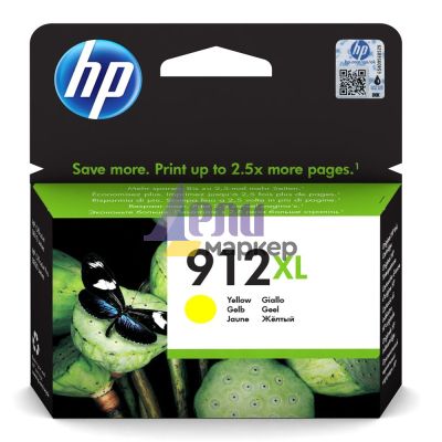 Консуматив HP 912XL High Yield Yellow Original Ink Cartridge