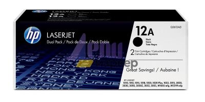 Консуматив HP 12A Black Dual Pack LaserJet Toner Cartridges