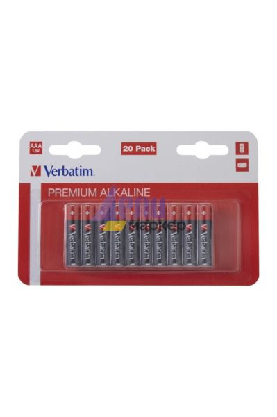 Батерия Verbatim ALKALINE BATTERY AAA 20 PACK (HANGCARD)