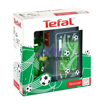 Кутия и бутилка Tefal Tritan Soccer Комплект