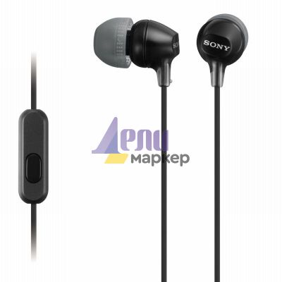 Слушалки Sony Headset MDR-EX15AP Черни