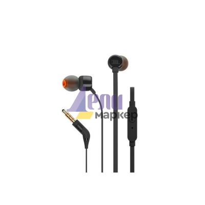 Слушалки JBL T110 BLK In-ear headphones