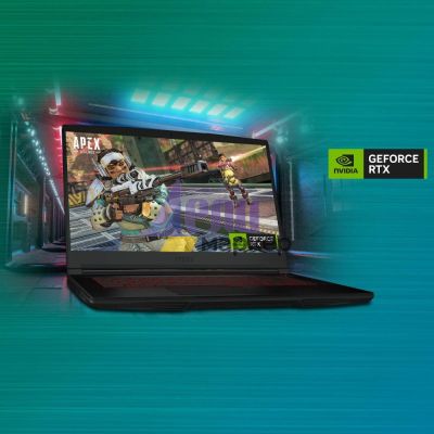 Лаптоп MSI Thin GF63 12UC, i7-12650H (10C/16T up to 4.70 GHz, 24 MB), 15.6" FHD (1920x1080) AG, 144Hz, IPS-Level, RTX 3050 4GB GDDR6, 8GB DDR4 (1x8 3200MHz), 512GB NVMe PCIe SSD Gen4x4, 1x 2.5" FREE, WiFi 6, 3 cell, 52.4Whr, Red Backlit KBD, Black, 2Y